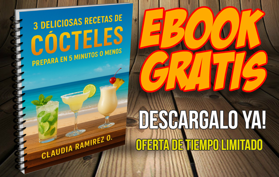 3 delicisiosas recetas de Cocteles