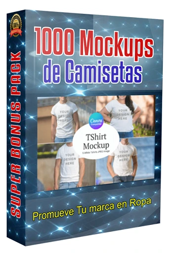 1000 mockups camisetas